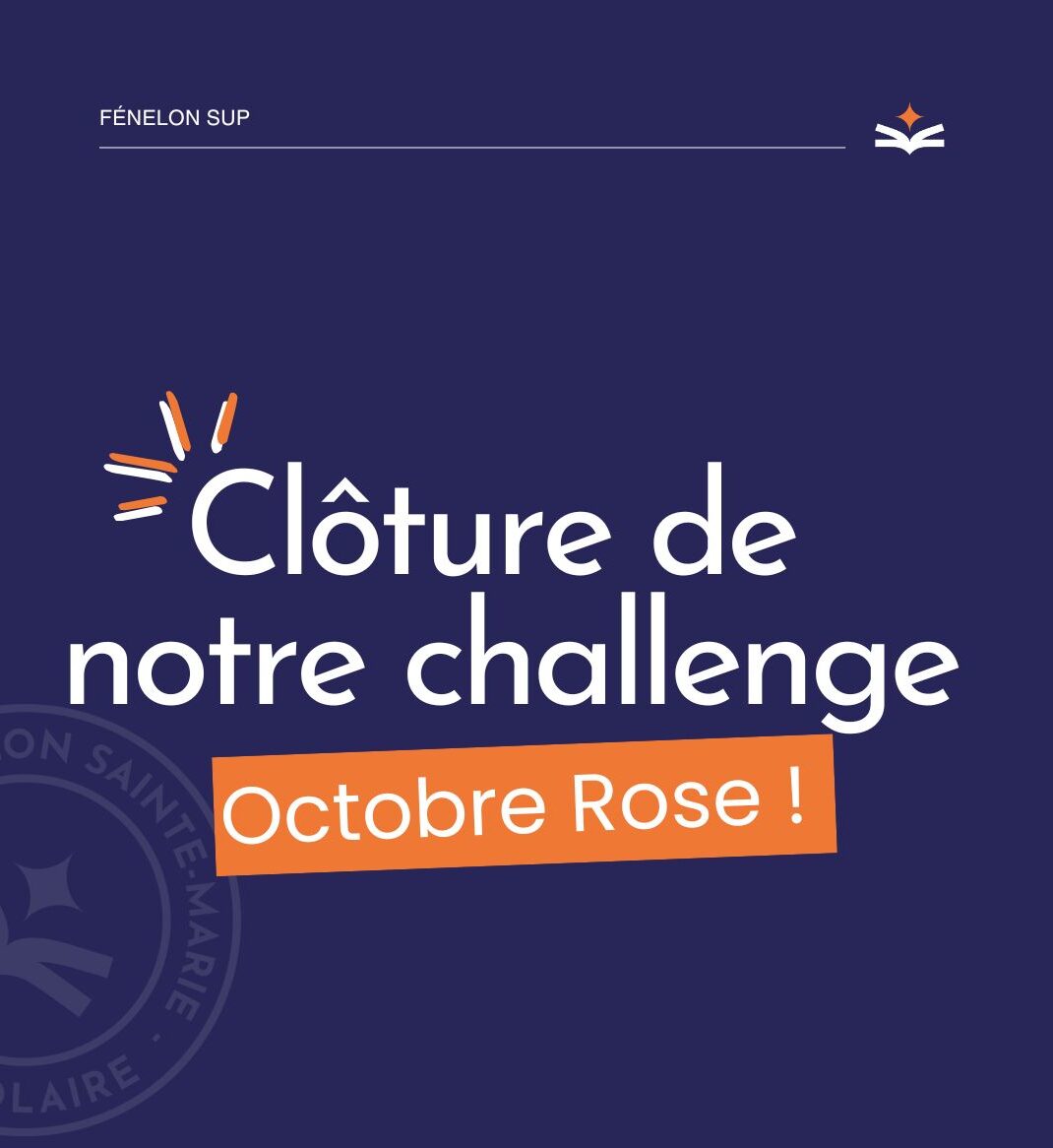 Challenge Octobre rose - Octobre 2025 - Fénelon Sup Paris